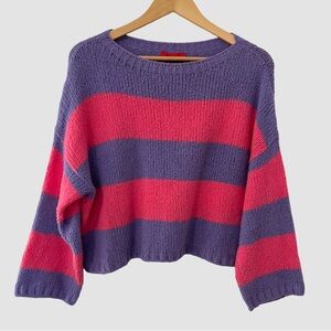 MAX&CO Boat Neck Stripe Knit Pullover Sweater S ($295)